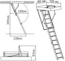 Чердачная складная лестница Extra Чердачная складная лестница Extra