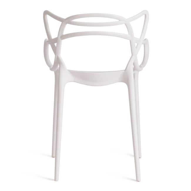 Стул Кет Чаир/Cat Chair (мод.028) пластик, 53х59х82,5см, белый (Комплект из 2 шт.) белый пластик Стул Кет Чаир/Cat Chair (мод.028) пластик, 53х59х82,5см, белый (Комплект из 2 шт.) белый пластик