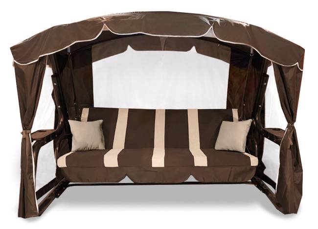 Качели садовые "Торонто Люкс Плюс", шоколад Качели садовые "Торонто Люкс Плюс", шоколад