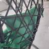 Кресло подвесное Кокон XL (стойка+основание.черн.,корзн.черн.,подуш тём-зеленый) Кресло подвесное Кокон XL (стойка+основание.черн.,корзн.черн.,подуш тём-зеленый)