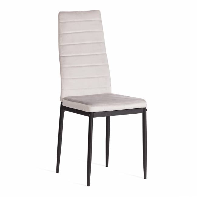 Стул Easy (mod. 24-1) / 1 шт. в упаковке металл, вельвет, 49 х 41 х 98 см, Light grey (светло-серый) HLR14 / черный Light grey (светло-серый) HLR14 / черный металл, вельвет