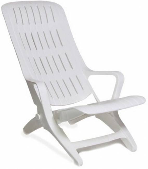 Шезлонг N1, цвет: белый