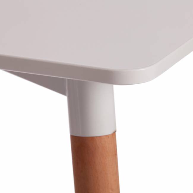Стол JOHN (mod. T1001) МДФ/дерево, 120 х 80 х 75 см , White (Белый) / Natural (натуральный) Стол JOHN (mod. T1001) МДФ/дерево, 120 х 80 х 75 см , White (Белый) / Natural (натуральный)