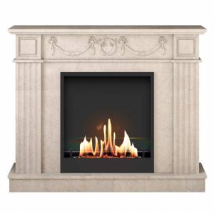 Биокамин в мраморном портале SteelHeat Washington (Стандарт)