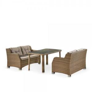 Комплект плетеной мебели T51B/S51B-W65 Light brown Комплект плетеной мебели T51B/S51B-W65 Light brown