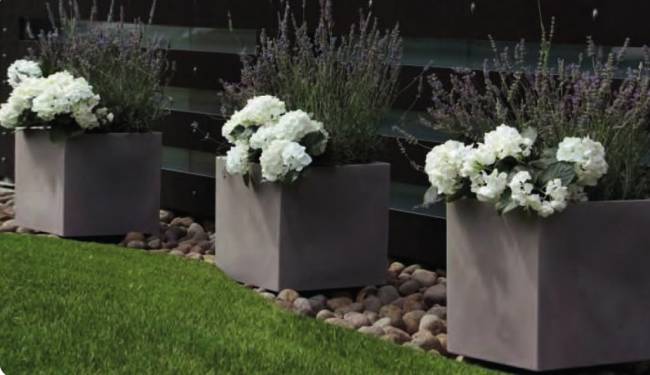 Кашпо пластиковое Iris Vase антрацит 500х500х500 мм Кашпо пластиковое Iris Vase антрацит 500х500х500 мм