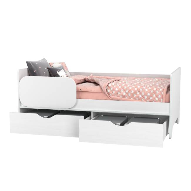 Кровать с ящиками Уна 11.22 цвет белый Кровать с ящиками Уна 11.22 цвет белый
