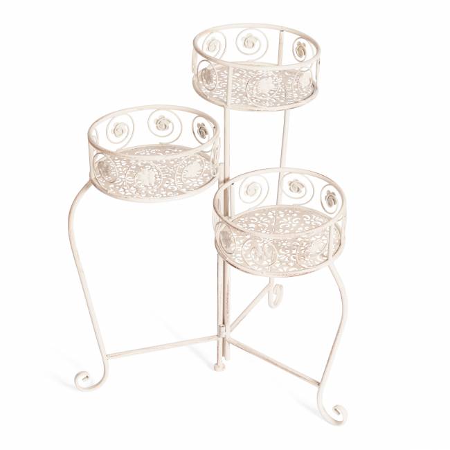 Цветочница Secret de Maison TRIO ( mod. PL08-9998 ) металл, 31х23х60см, antique white (Комплект из 2 шт.) antique white металл Цветочница Secret de Maison TRIO ( mod. PL08-9998 ) металл, 31х23х60см, antique white (Комплект из 2 шт.) antique white металл