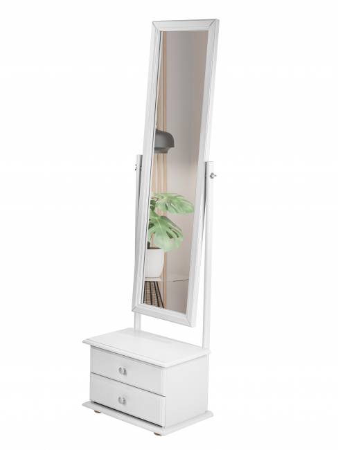 Зеркало с тумбой Селена белый 151 см х 46 см Зеркало с тумбой Селена белый 151 см х 46 см
