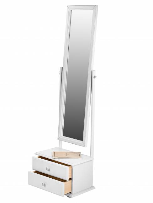 Зеркало с тумбой Селена белый 151 см х 46 см Зеркало с тумбой Селена белый 151 см х 46 см