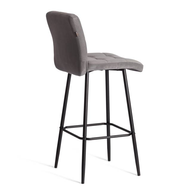 Барный стул  Medeo/Медео велюр, серый, 29, 45х56х113 см серый велюр