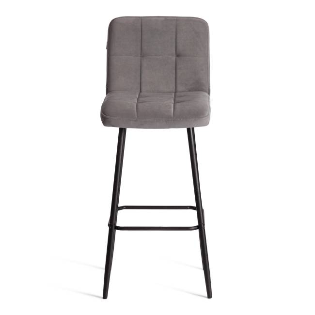Барный стул  Medeo/Медео велюр, серый, 29, 45х56х113 см серый велюр