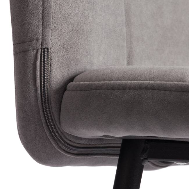 Барный стул  Medeo/Медео велюр, серый, 29, 45х56х113 см серый велюр