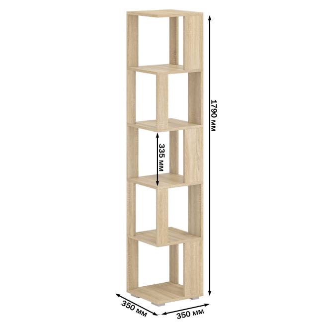 Комплект их 3-х открытых стеллажей цвет дуб сонома Комплект их 3-х открытых стеллажей цвет дуб сонома
