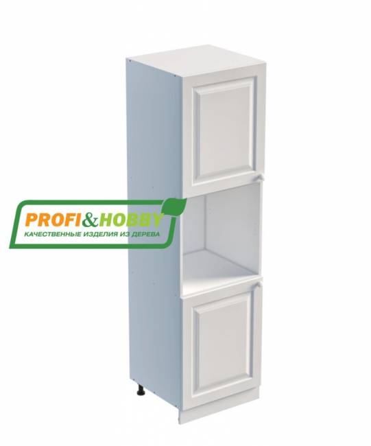 Пенал 2040 х 600 х 560 филенка, 2 двери (без полок), сосна, без покраски