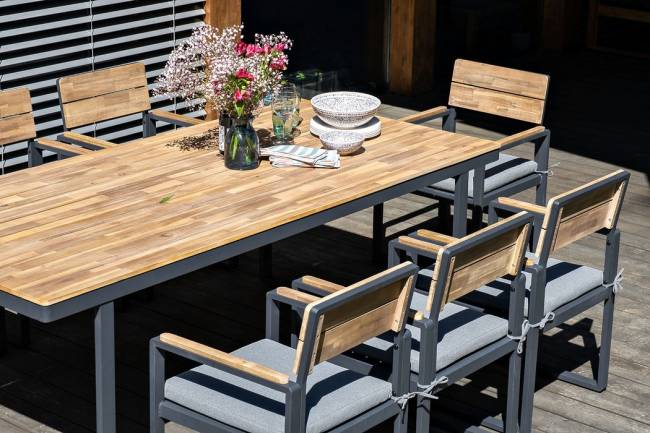 Обеденная группа из алюминия TOPA XL  Joygarden