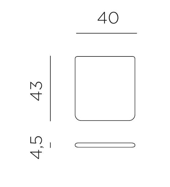 Подушка для кресла Doga авокадо 400х430х45 мм