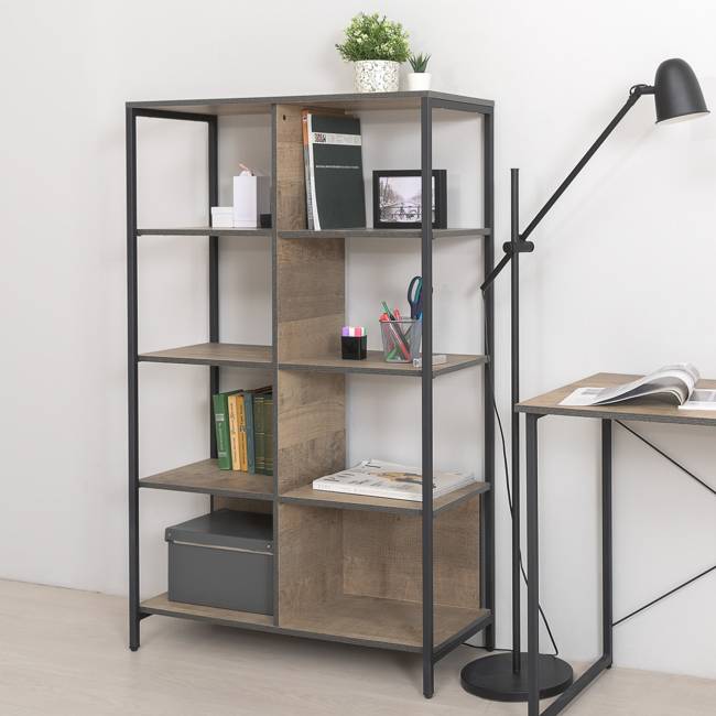 Два стеллажа 13.151.02 в гостиную Трувор и ТВ-тумба цвет дуб гранж песочный/интра Два стеллажа 13.151.02 в гостиную Трувор и ТВ-тумба цвет дуб гранж песочный/интра