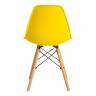 Стул CINDY (EAMES) (mod. 001) дерево бук/металл/сиденье пластик, 51x46x82см, желтый/yellow (Комплект из 4 шт.)