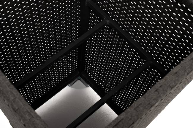 "Капучино" кашпо для цветов плетеное из искусственного ротанга, цвет коричневый