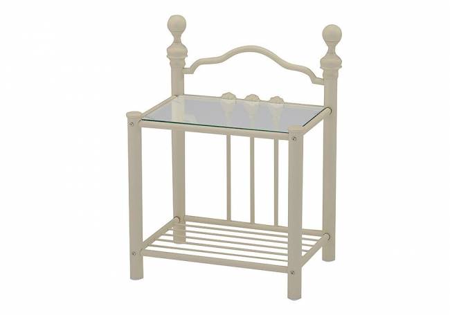 Тумба прикроватная «Дерби в белом» (Derby) (Античный белый )