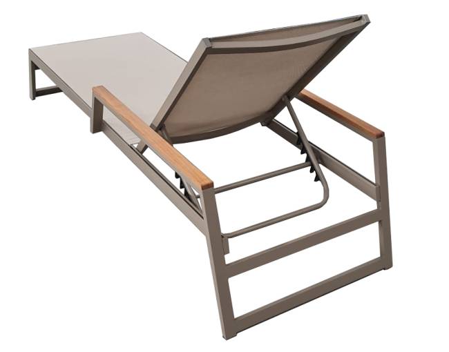 Шезлонг-лежак металлический Kemer тортора 2000х800 мм