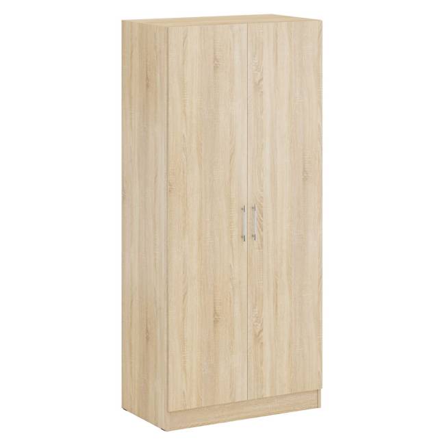 Кровать двуспальная 1400 со шкафом для одежды 2-х створчатым Стандарт цвет дуб сонома Кровать двуспальная 1400 со шкафом для одежды 2-х створчатым Стандарт цвет дуб сонома