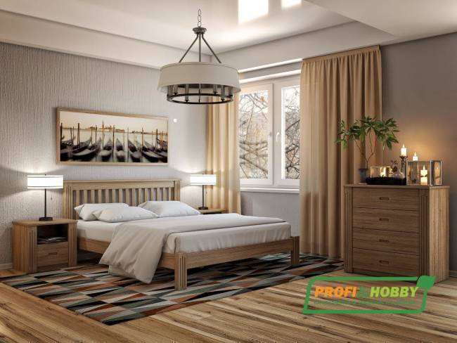 Кровать Rino 2000 х 2000 ясень, натур