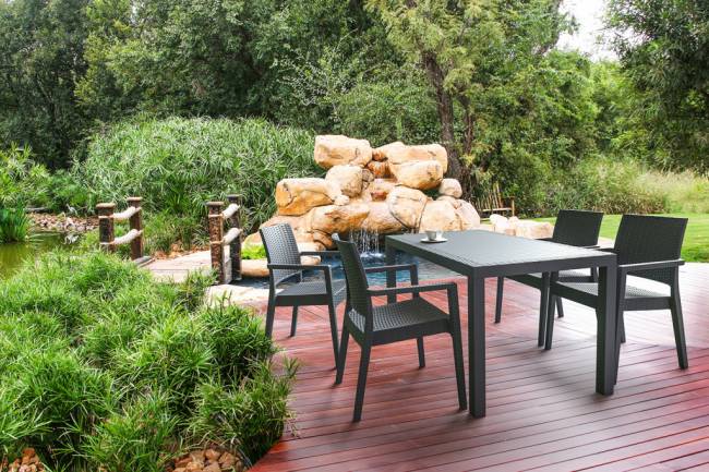 Стол пластиковый Orlando 140 антрацит 1400х800х750 мм Стол пластиковый Orlando 140 антрацит 1400х800х750 мм