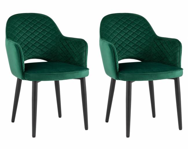 Стул Венера диамант велюр изумрудный 2 шт