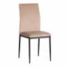 Стул CAPRI (mod. 39) металл, вельвет, 49.5 х 41 х 93,5 см, Beige (бежевый) HLR8 / черный (Комплект из 4 шт.)