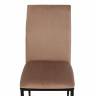 Стул CAPRI (mod. 39) металл, вельвет, 49.5 х 41 х 93,5 см, Beige (бежевый) HLR8 / черный (Комплект из 4 шт.)