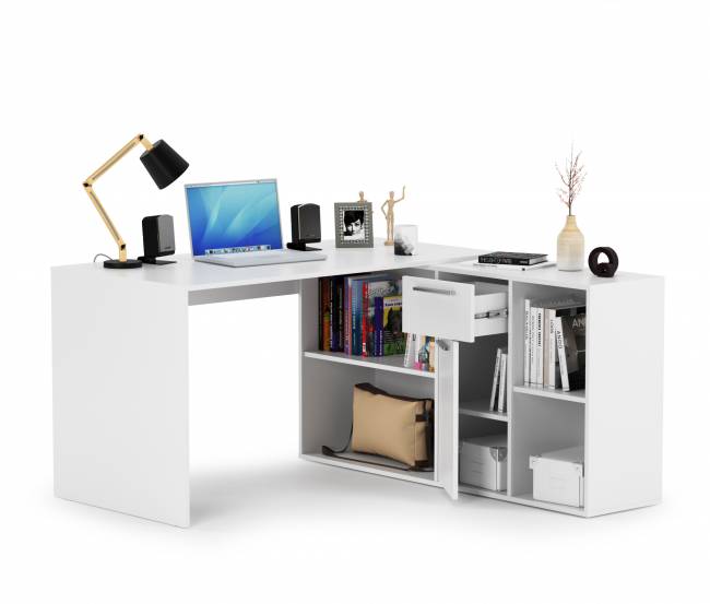 Стол-трансформер письменный Лайт цвет белый Стол-трансформер письменный Лайт цвет белый