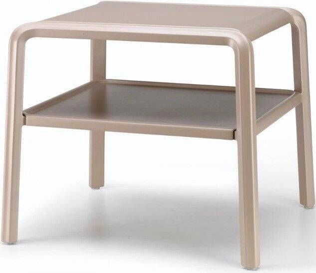 Столик пластиковый для шезлонга Vela Side Table тортора 490х440х410 мм