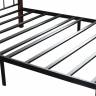 Кровать AT-808 дерево гевея/металл, 90*200 см (Single bed), красный дуб/черный дуб темный
