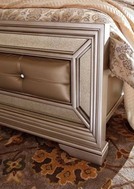 Кровать "Birlanny", серебристый