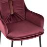 Кресло Саманта велюр бордовый