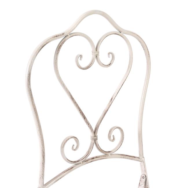 Комплект [стол + 2 стула] Secret de Maison Моник/Monique  металл, стол:62х73, стул: 48х40х93, античный белый Античный белый (Antique White) металл