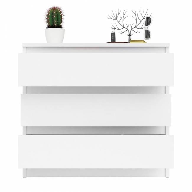 Комод три ящика Мори МК800.1 цвет белый Комод три ящика Мори МК800.1 цвет белый