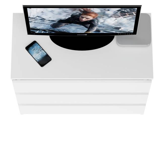 Комод три ящика Мори МК800.1 цвет белый Комод три ящика Мори МК800.1 цвет белый