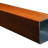 Зонт профессиональный двухкупольный 3.5х7 м Wood Double имитация ироко, слоновая кость 3500х7000 мм