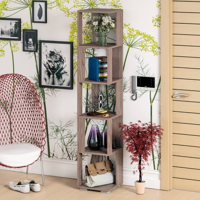 Стеллаж СВК цвет ясень шимо тёмный Стеллаж СВК цвет ясень шимо тёмный