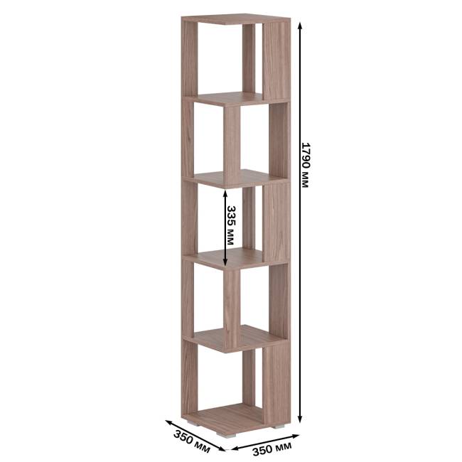 Стеллаж СВК цвет ясень шимо тёмный Стеллаж СВК цвет ясень шимо тёмный