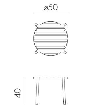Столик пластиковый журнальный Doga мятный Ø500х400 мм Столик пластиковый журнальный Doga мятный Ø500х400 мм
