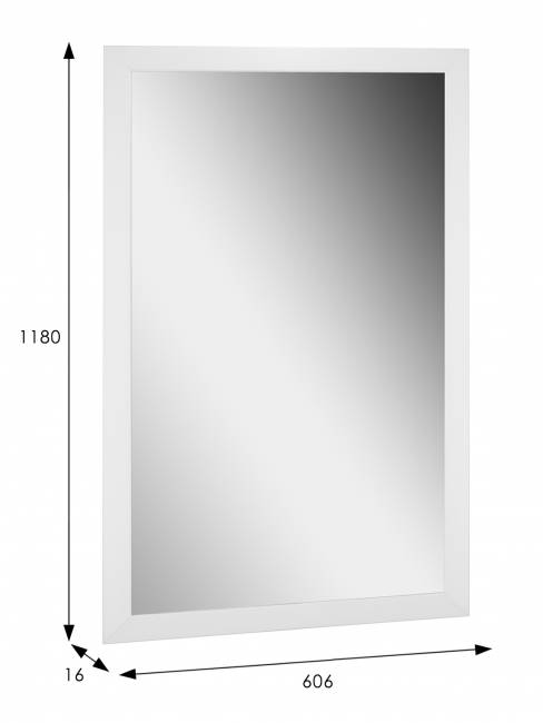 Зеркало настенное BeautyStyle 11 белый 118 см х 60,6 см Зеркало настенное BeautyStyle 11 белый 118 см х 60,6 см